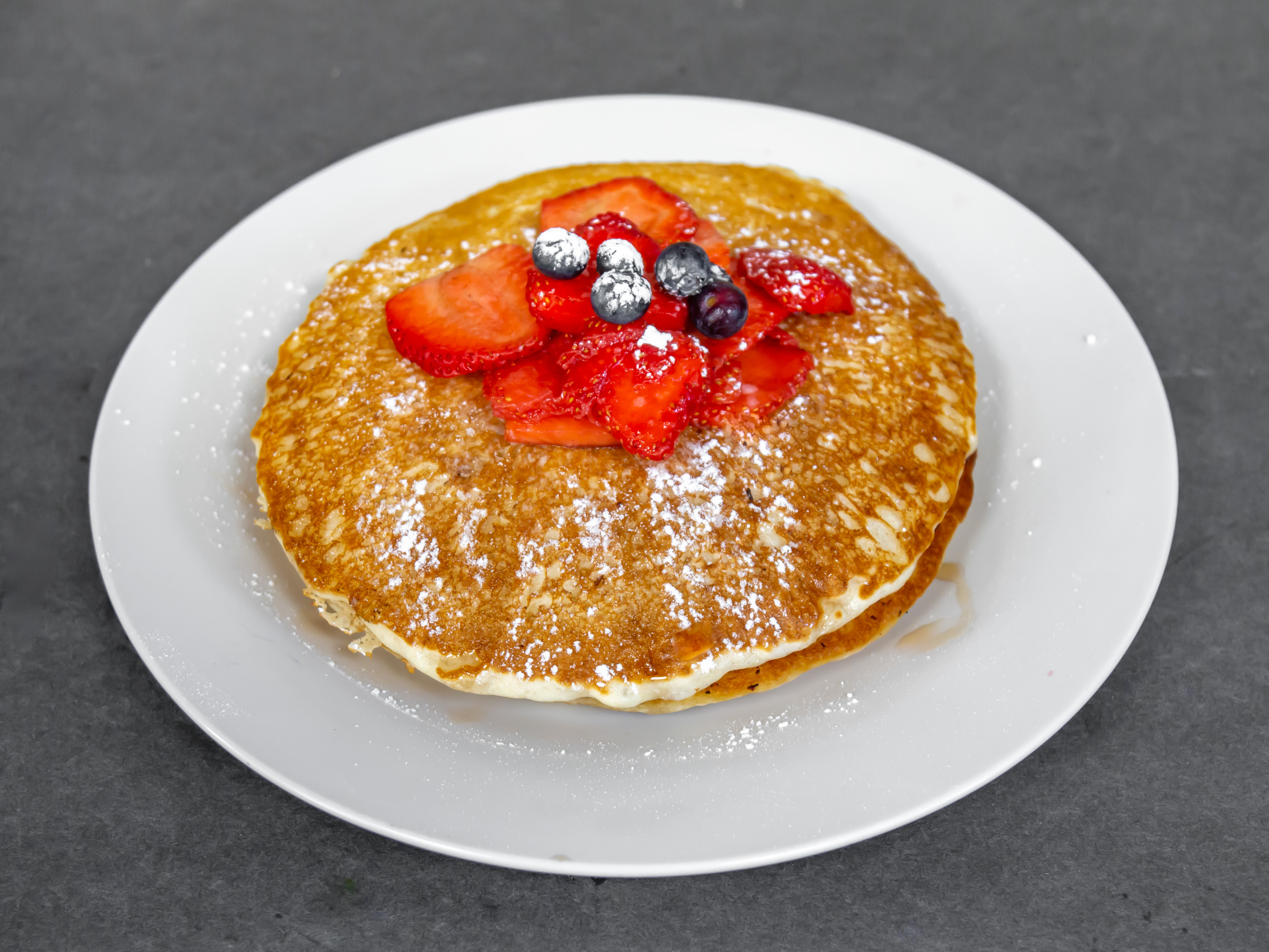 Order Strawberry Pancakes  food online from Brightwaters Village Deli store, Brightwaters on bringmethat.com