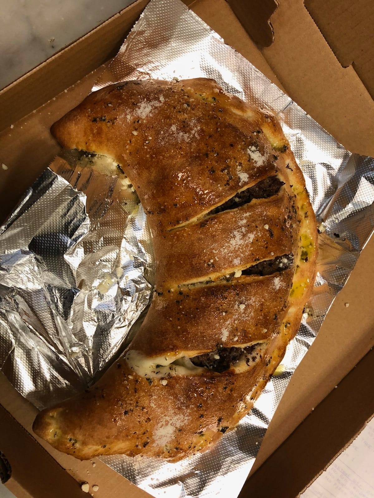 Order 2 Toppings Stromboli  food online from V3 Pizza & Subs store, Baltimore on bringmethat.com