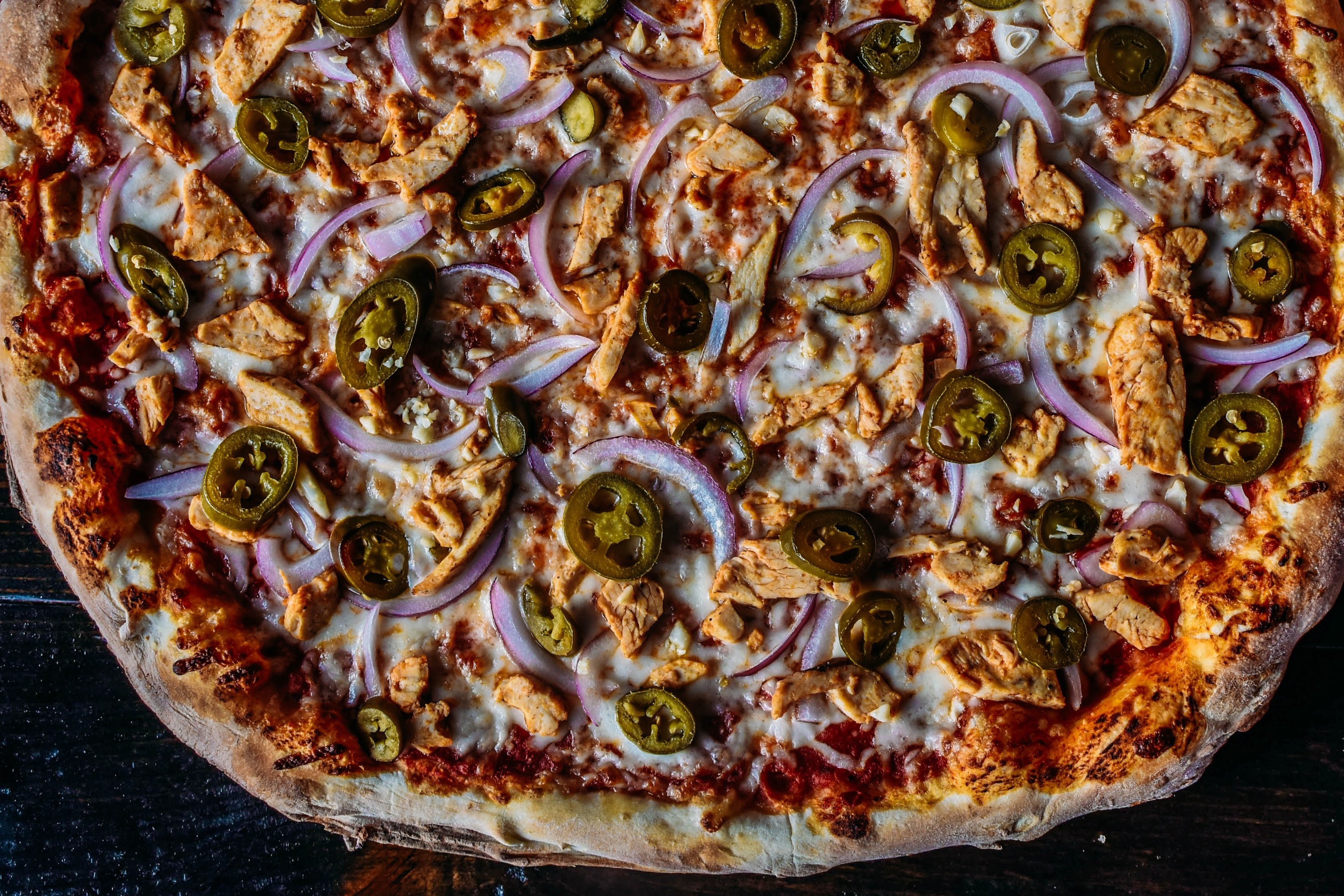 Order 18" Spicy Chicken* food online from Sfny Pizza store, Salem on bringmethat.com