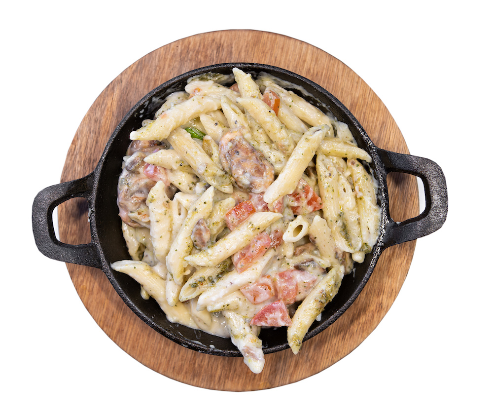 Order Creamy Pesto Pasta food online from Wrap It Deli store, St. Charles on bringmethat.com
