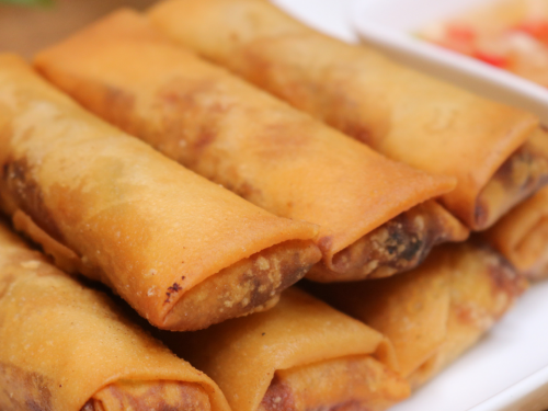 Order 4. Vegetable Egg Roll food online from China King store, Wilmington on bringmethat.com