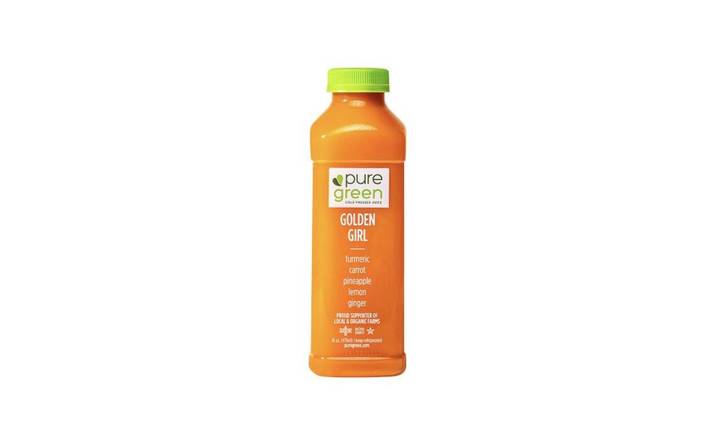 Order Golden Girl, Cold Pressed Juice (Anti-Inflammatory) food online from Pure Green store, Chicago on bringmethat.com