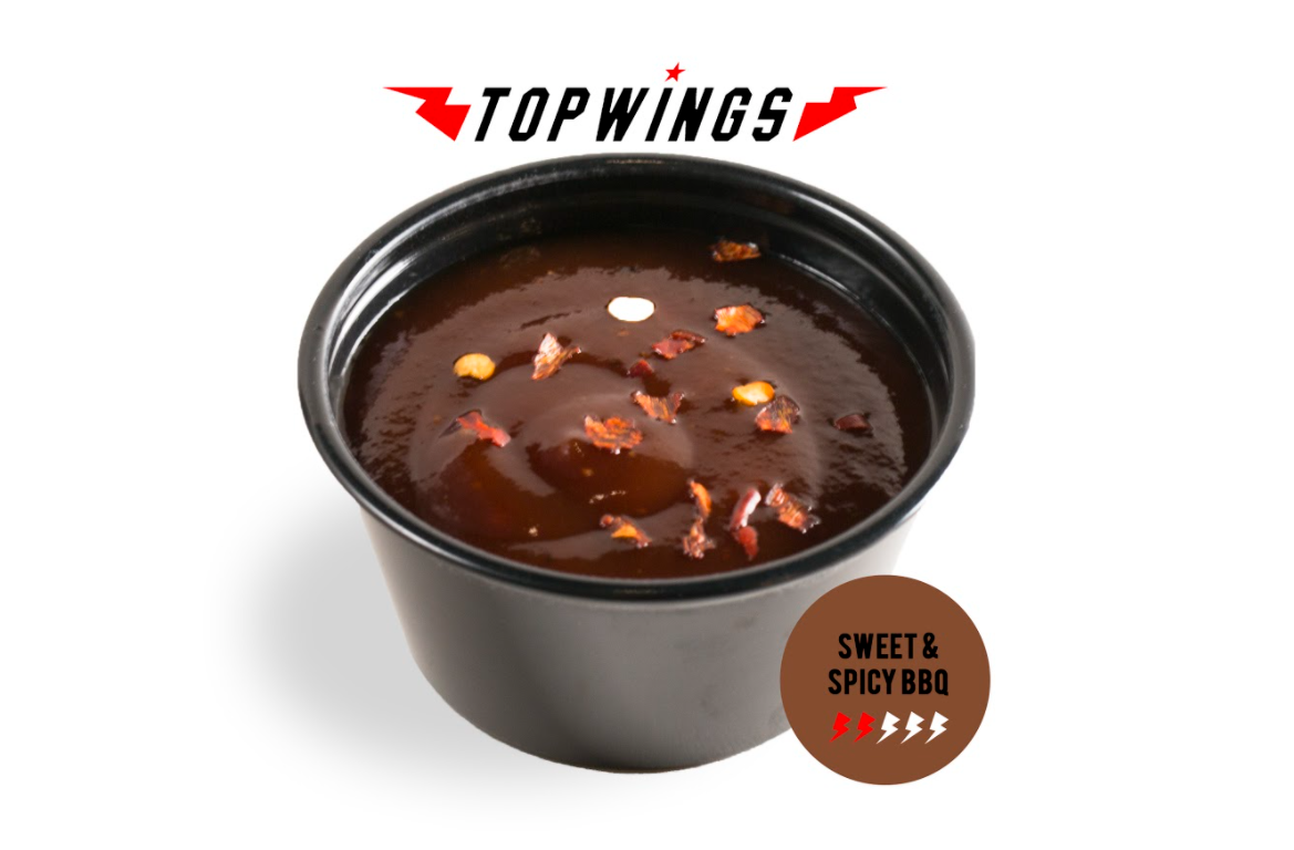 Order Sweet and Spicy BBQ Sauce food online from Topwings store, San Diego on bringmethat.com