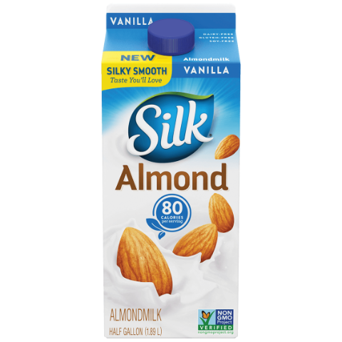 Order Silk Pure Almond Vanilla Almond Milk Half Gallon food online from 7-Eleven store, Boston on bringmethat.com