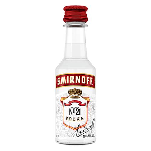 Order Smirnoff Vodka - 50ml/Single food online from Bottle Shop & Spirits store, Los Alamitos on bringmethat.com