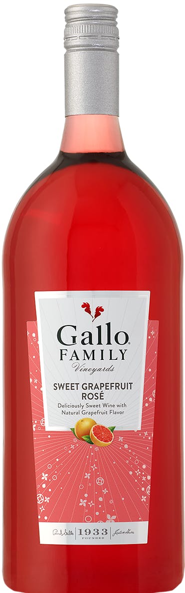 Order 1.5 Liter Gallo Family Sweet Grapefruit Rose Wine food online from Shamrock Wines & Liquors store, Bronx on bringmethat.com