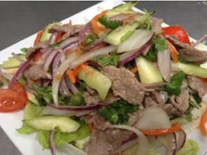 Order S19. Beef Salad ยําเนือ food online from Amazing Thai Cuisine store, Broken Arrow on bringmethat.com
