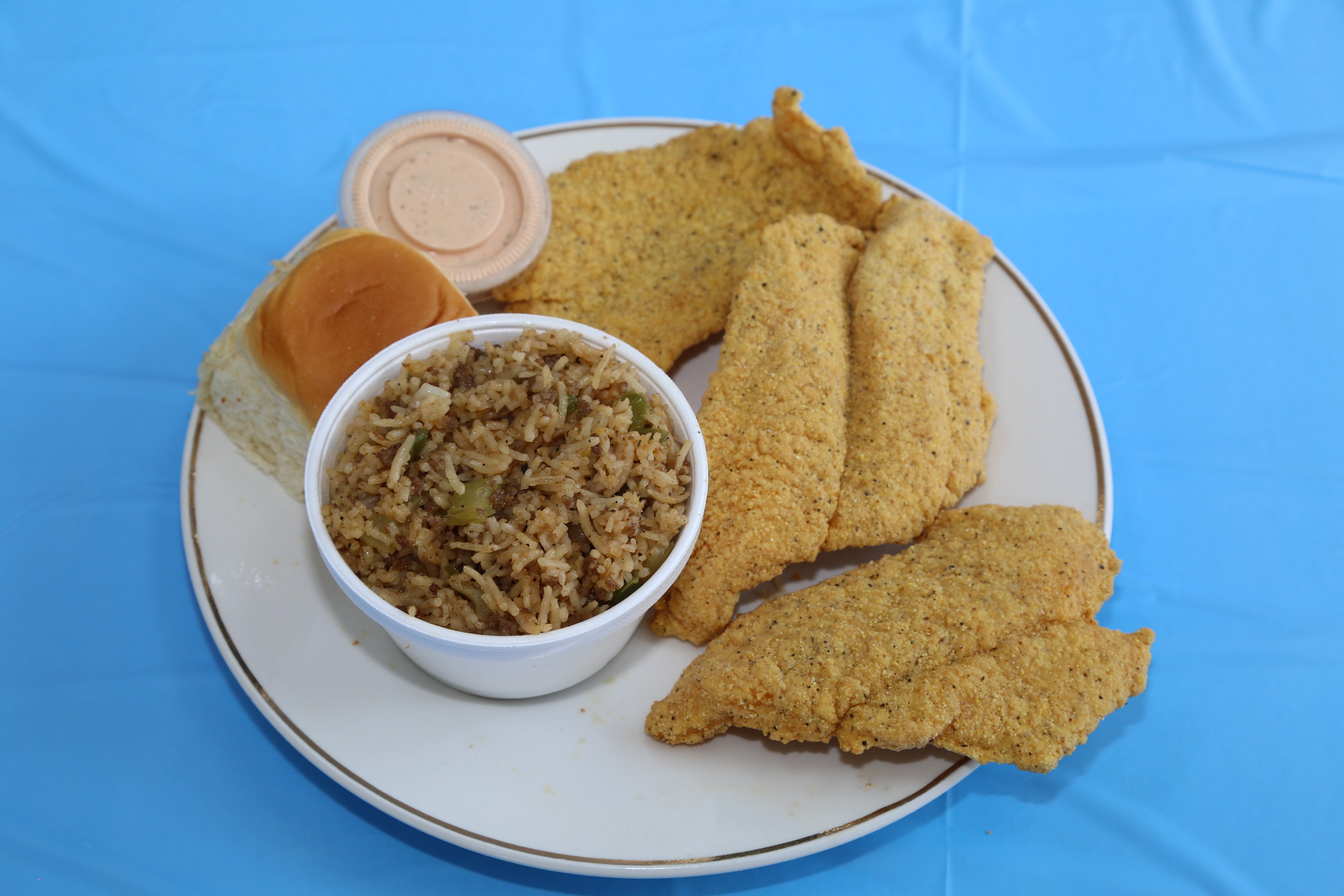 Order 3 Pieces Fish Meal Deal Dinner food online from Louisiana Fried Chicken store, Humble on bringmethat.com