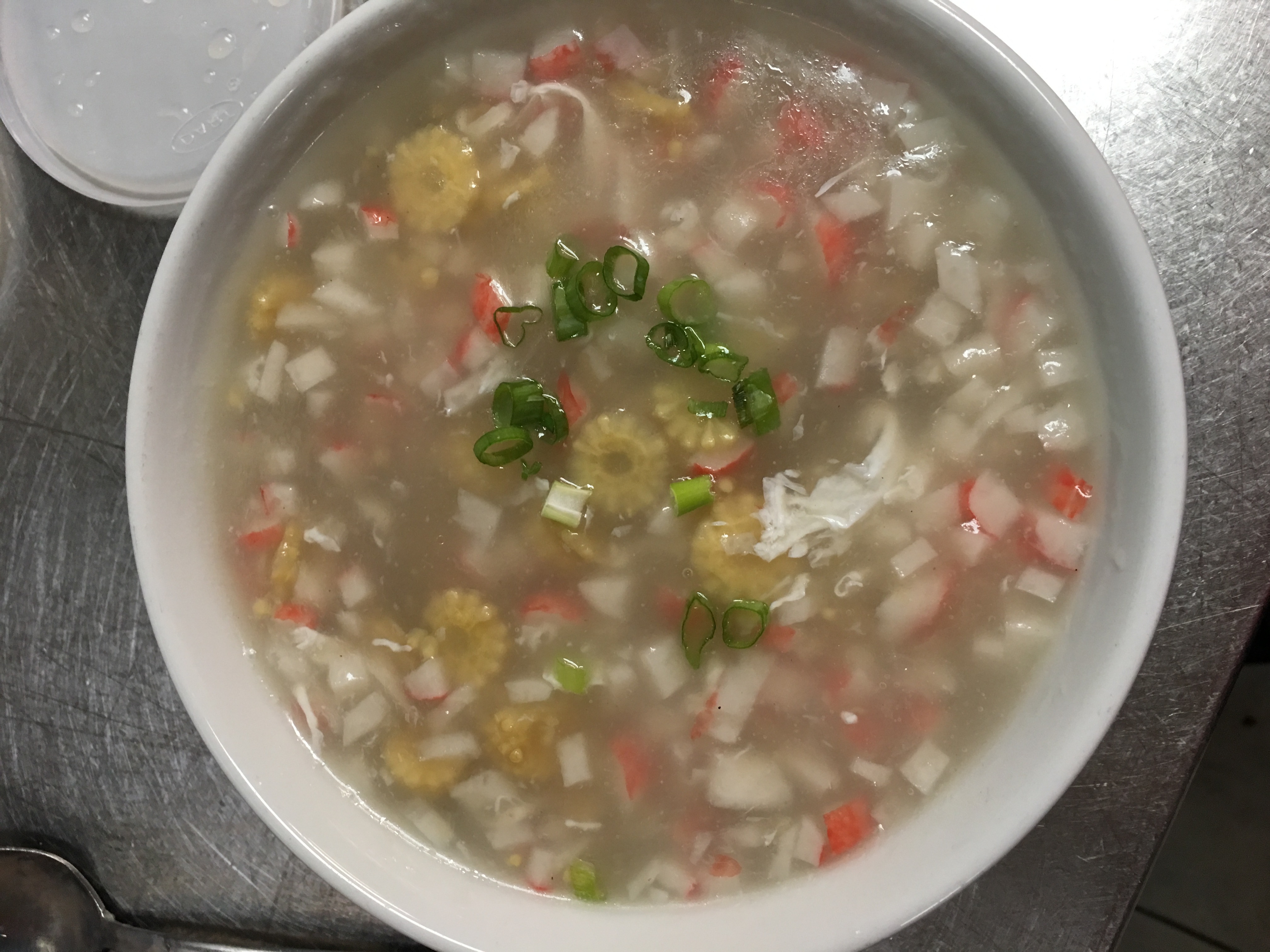 Order Corn Crabmeat Soup for 2 food online from Authentic Chinese store, San Antonio on bringmethat.com