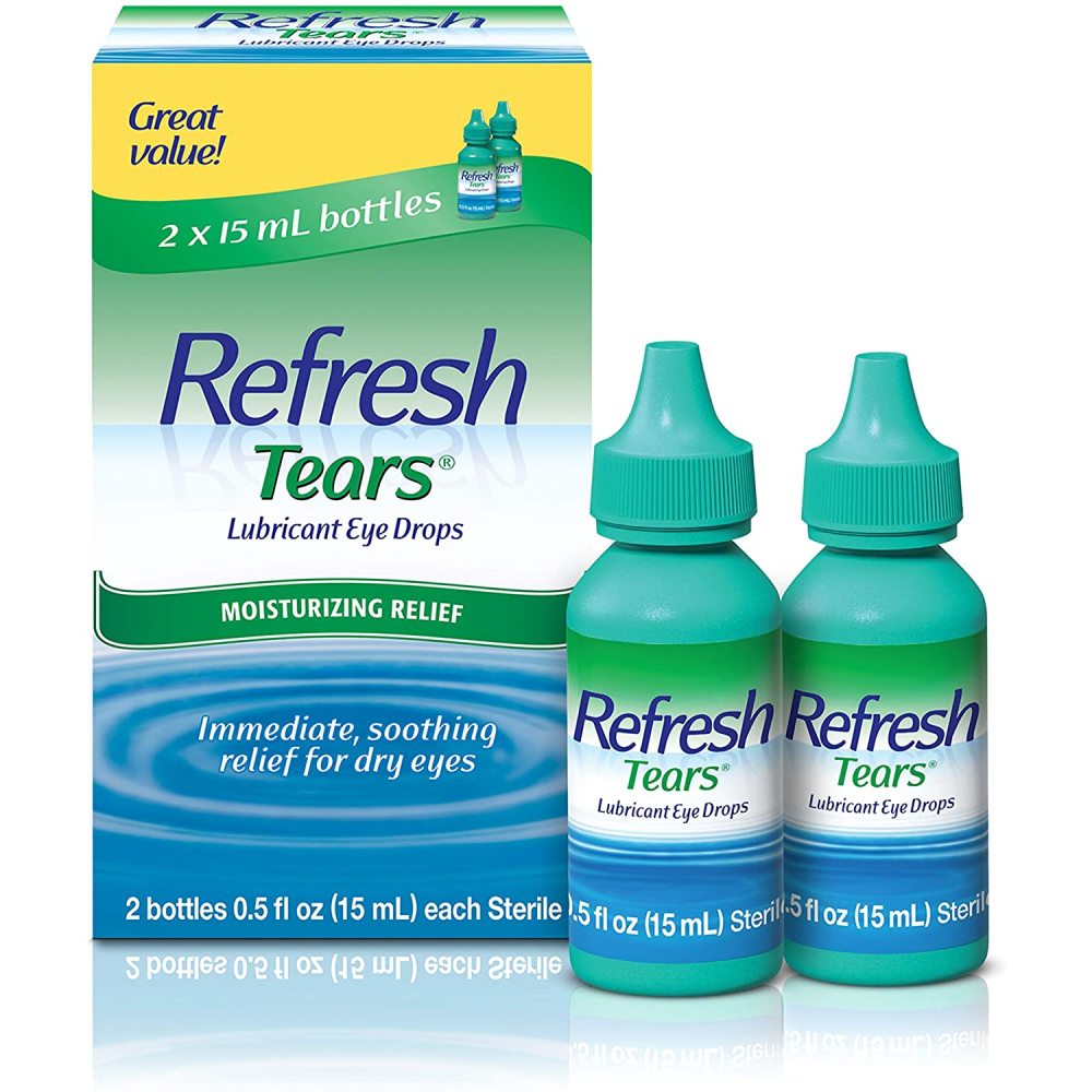 Order Refresh Tears Eye Drops - Lubricant, 0.5 fl oz, 2 pk food online from Rite Aid store, MILLER PLACE on bringmethat.com