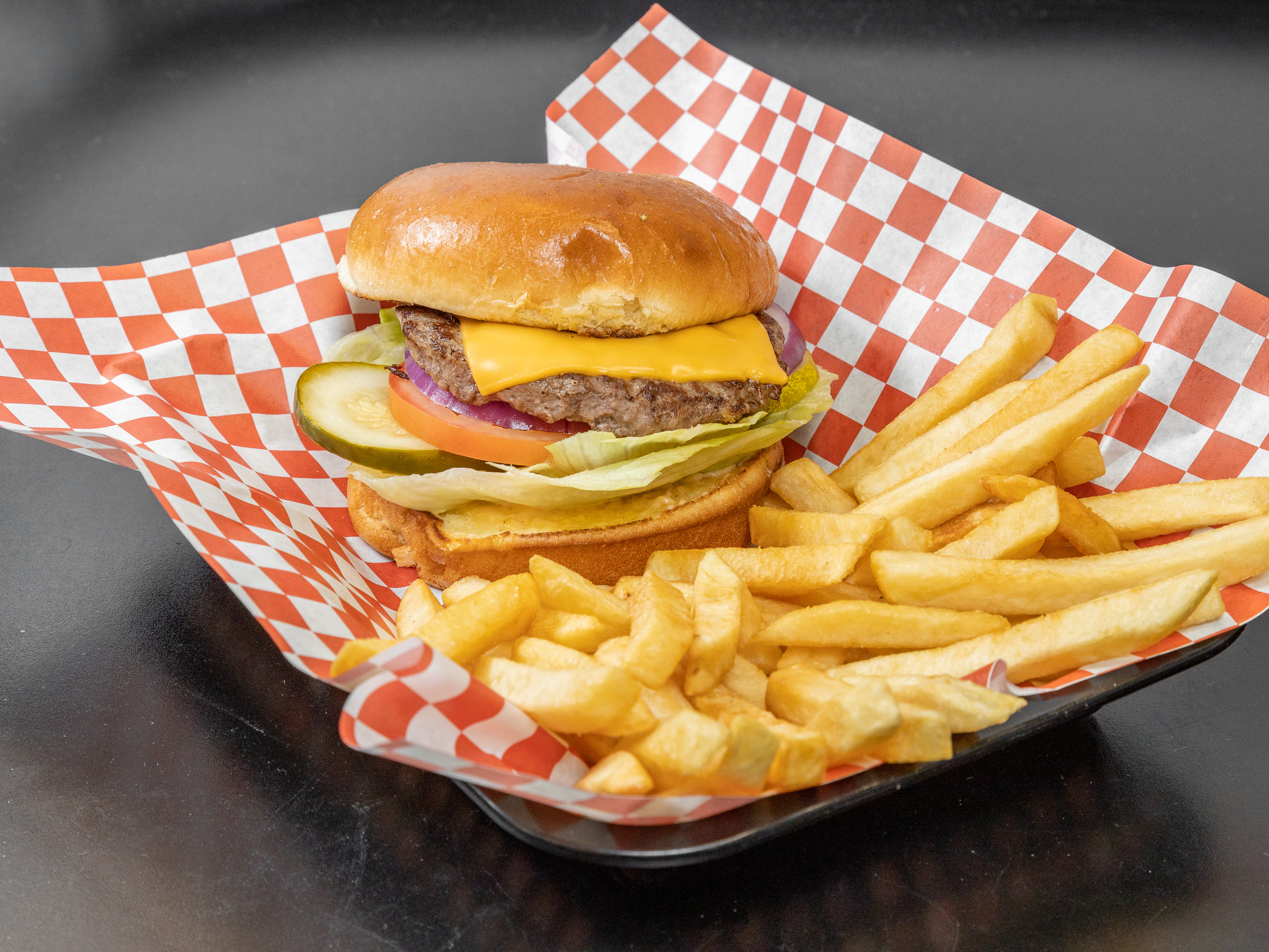Order 1/3 lb. Cheeseburger  food online from Carm's store, Chicago on bringmethat.com