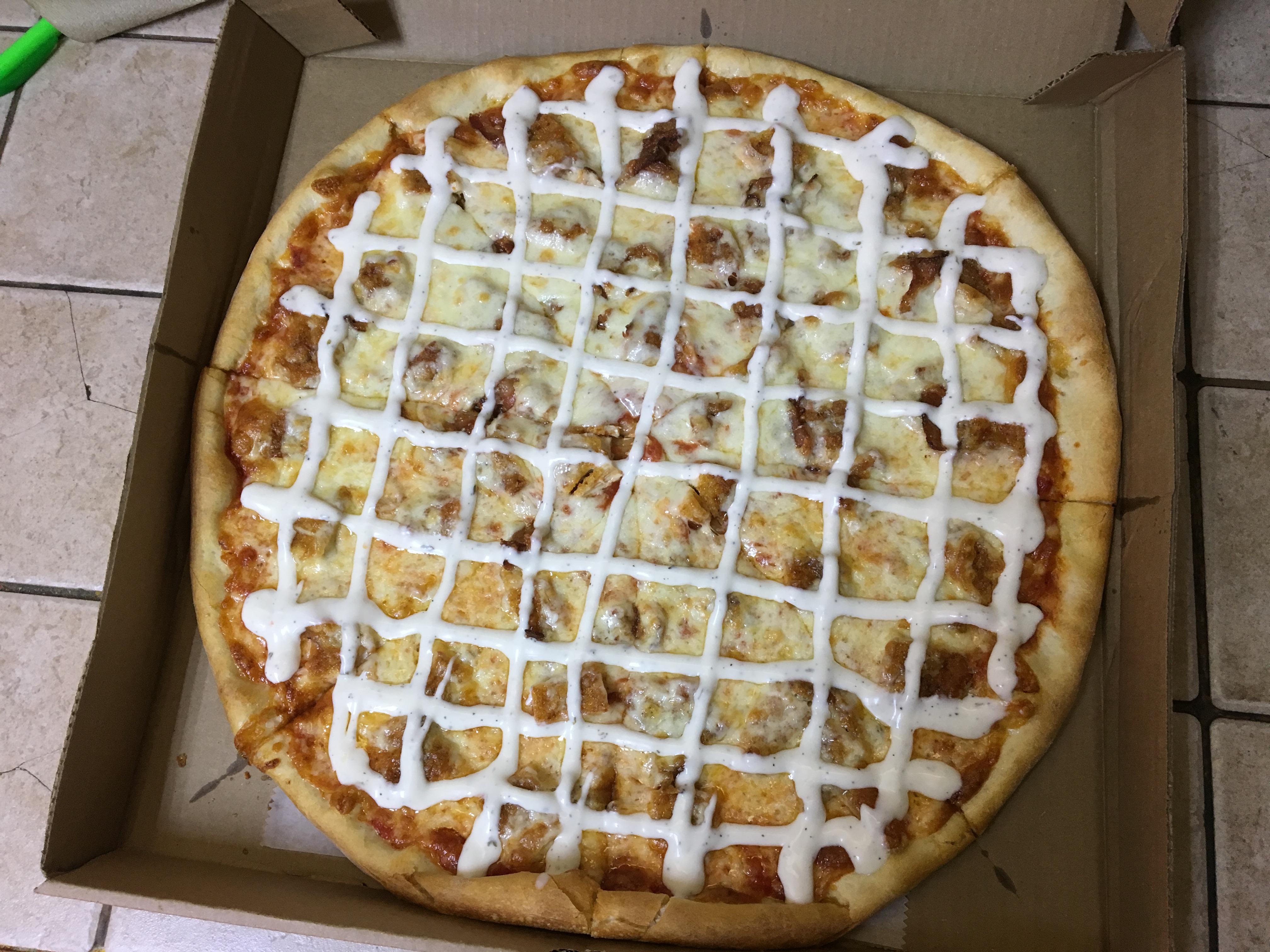 Order Chicken bacon ranch pizza food online from Fontana Restaurant store, Bayonne on bringmethat.com