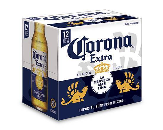 Order Corona, 12pk-12 oz Bottle Beer  (4.5% ABV) food online from ampm store, Antelope on bringmethat.com