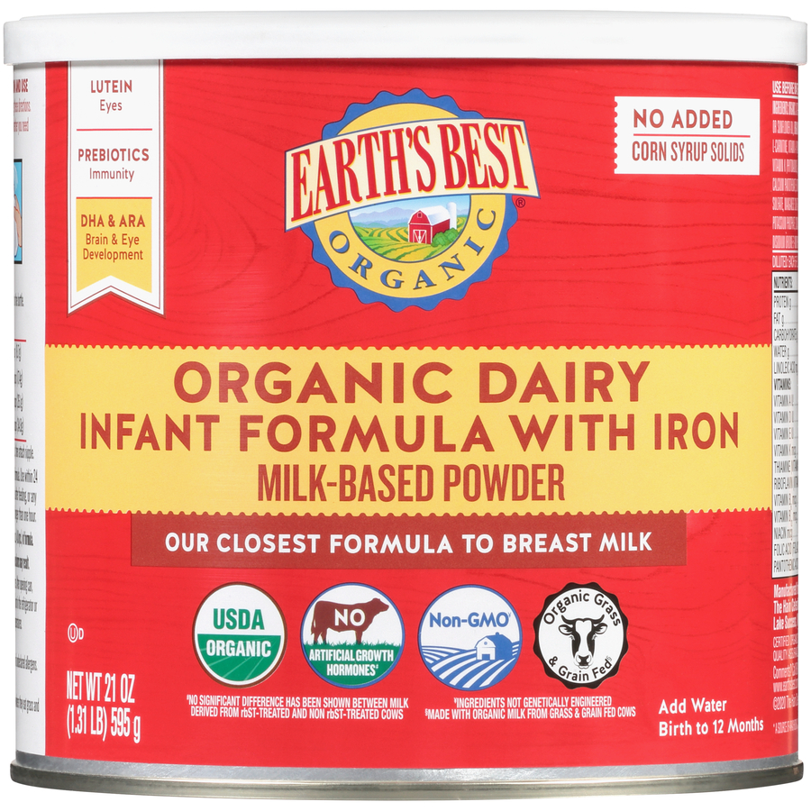 Order Earth's Best Organic Powder Infant Formula - 21 oz food online from Rite Aid store, MILLER PLACE on bringmethat.com