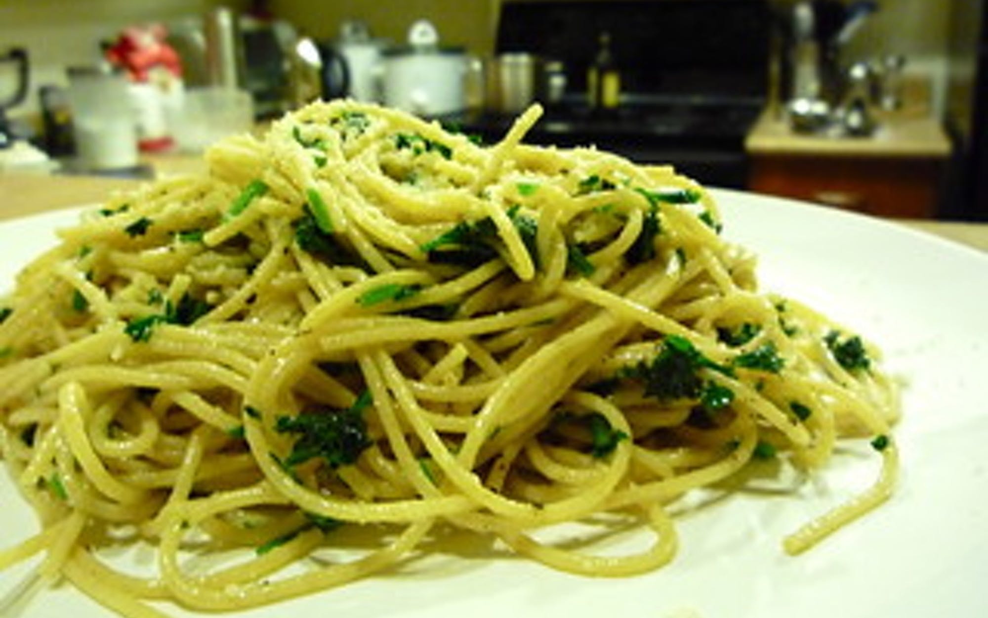 Order Spaghetti & Clam Sauce - Pasta food online from Pino's Pizzeria store, Easton on bringmethat.com