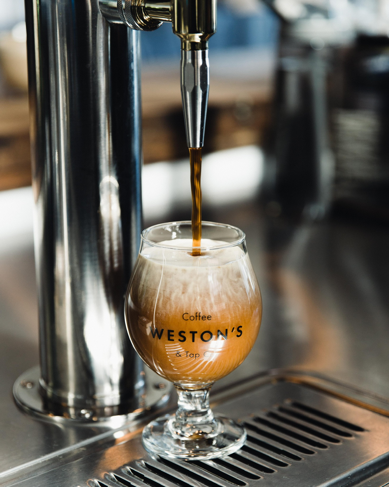Order Nitro Cold Brew on Tap food online from Weston's Coffee & Tap Co. store, Chicago on bringmethat.com