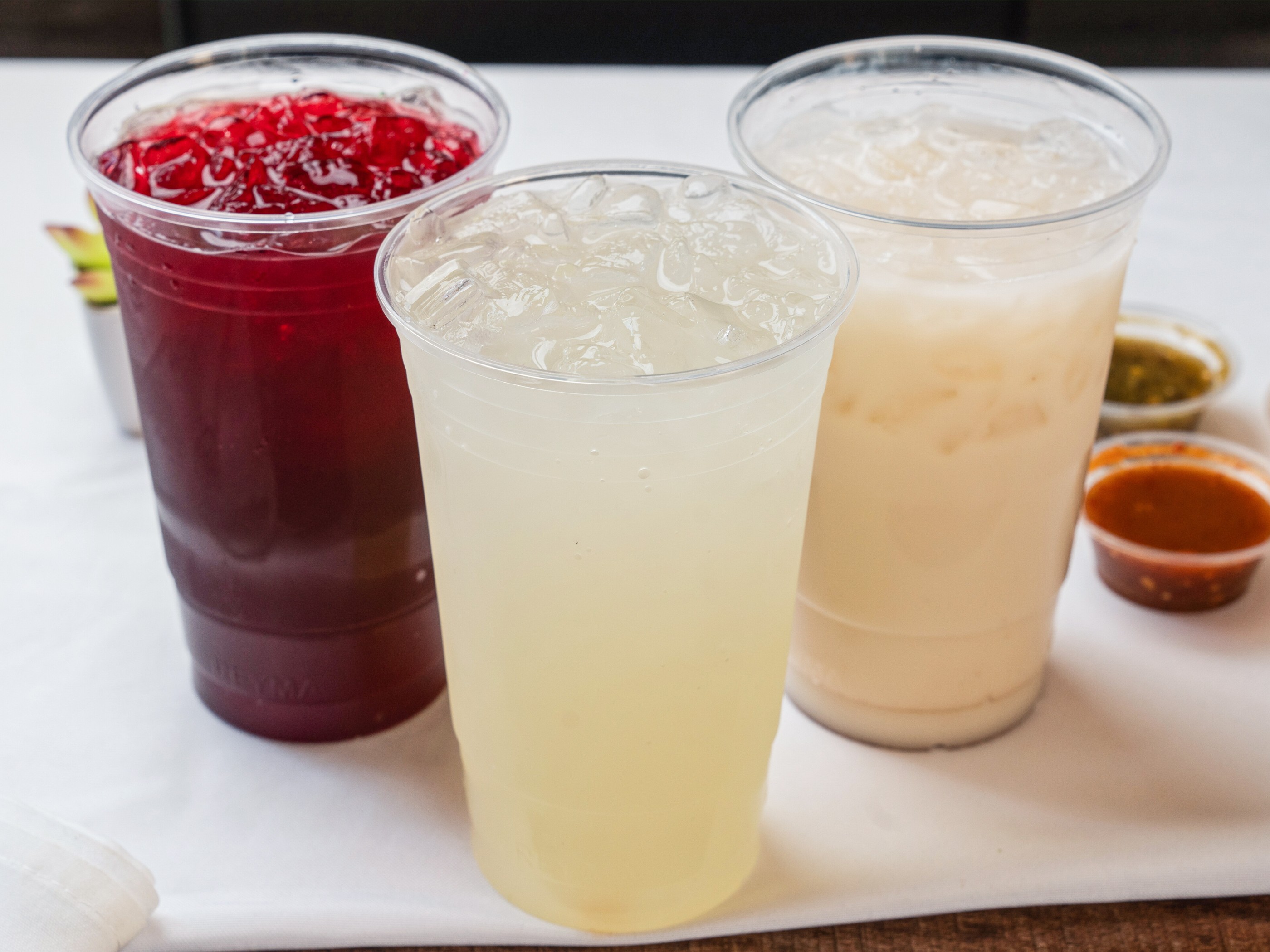 Order Lg Agua Fresca food online from Fuegos Bar And Grill store, Bakersfield on bringmethat.com