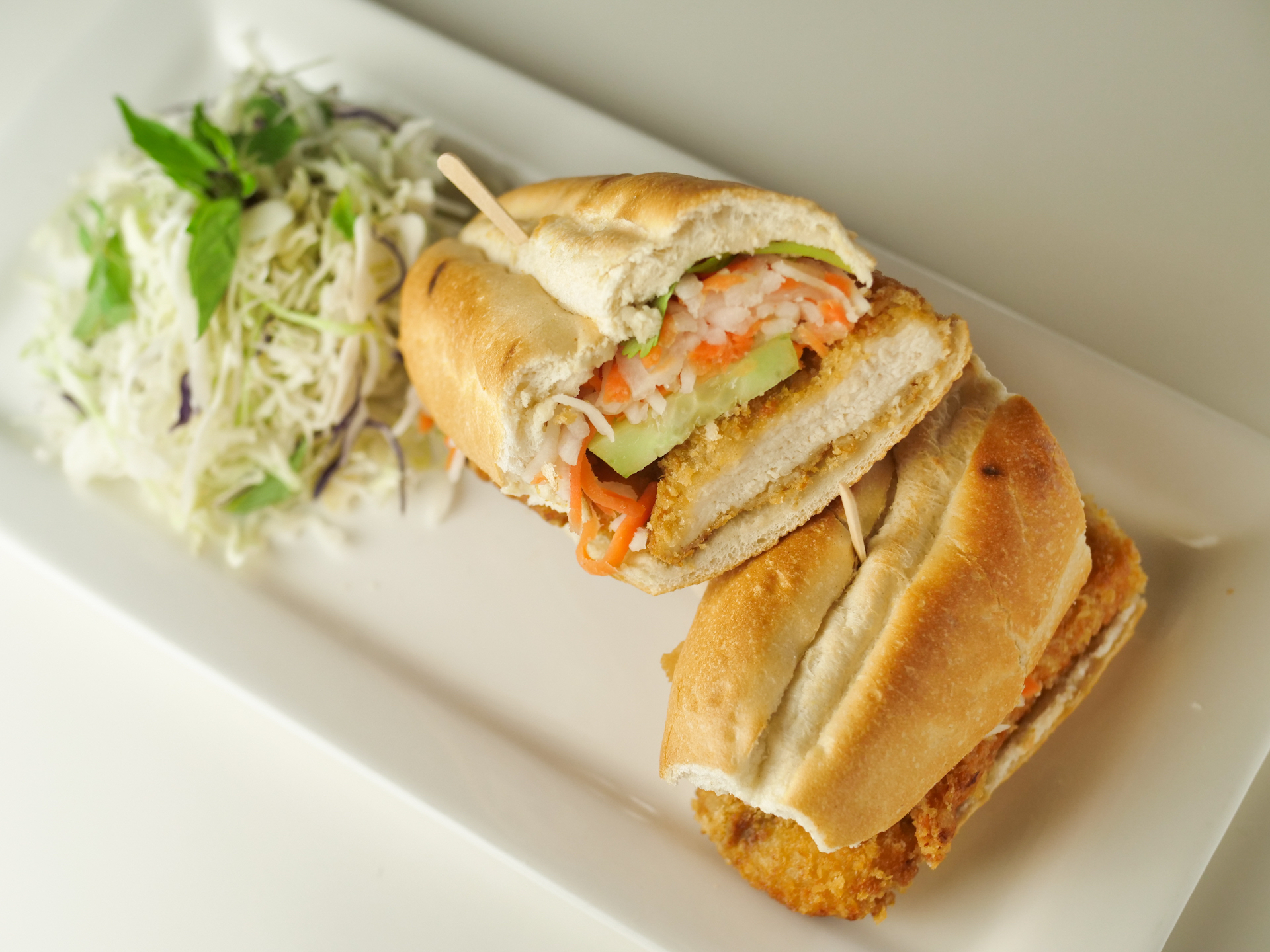 Order Vietnamese Chicken Po' boy food online from Big Bites Vietnamese Eatery store, Mountain View on bringmethat.com