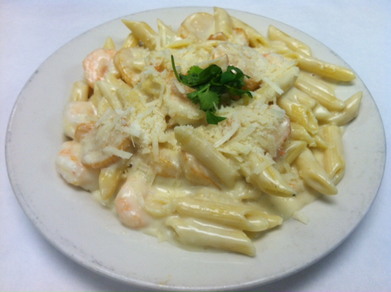Order Shrimp & Scallop Alfredo food online from Salsa Grill store, Woodlawn on bringmethat.com