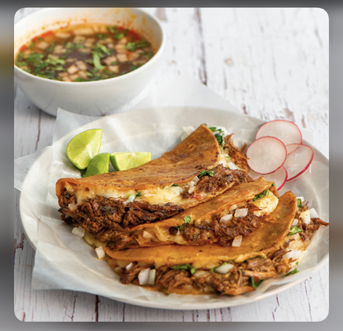 Order Tacos Birria food online from Los Primos Mexican Grill store, Chesapeake on bringmethat.com