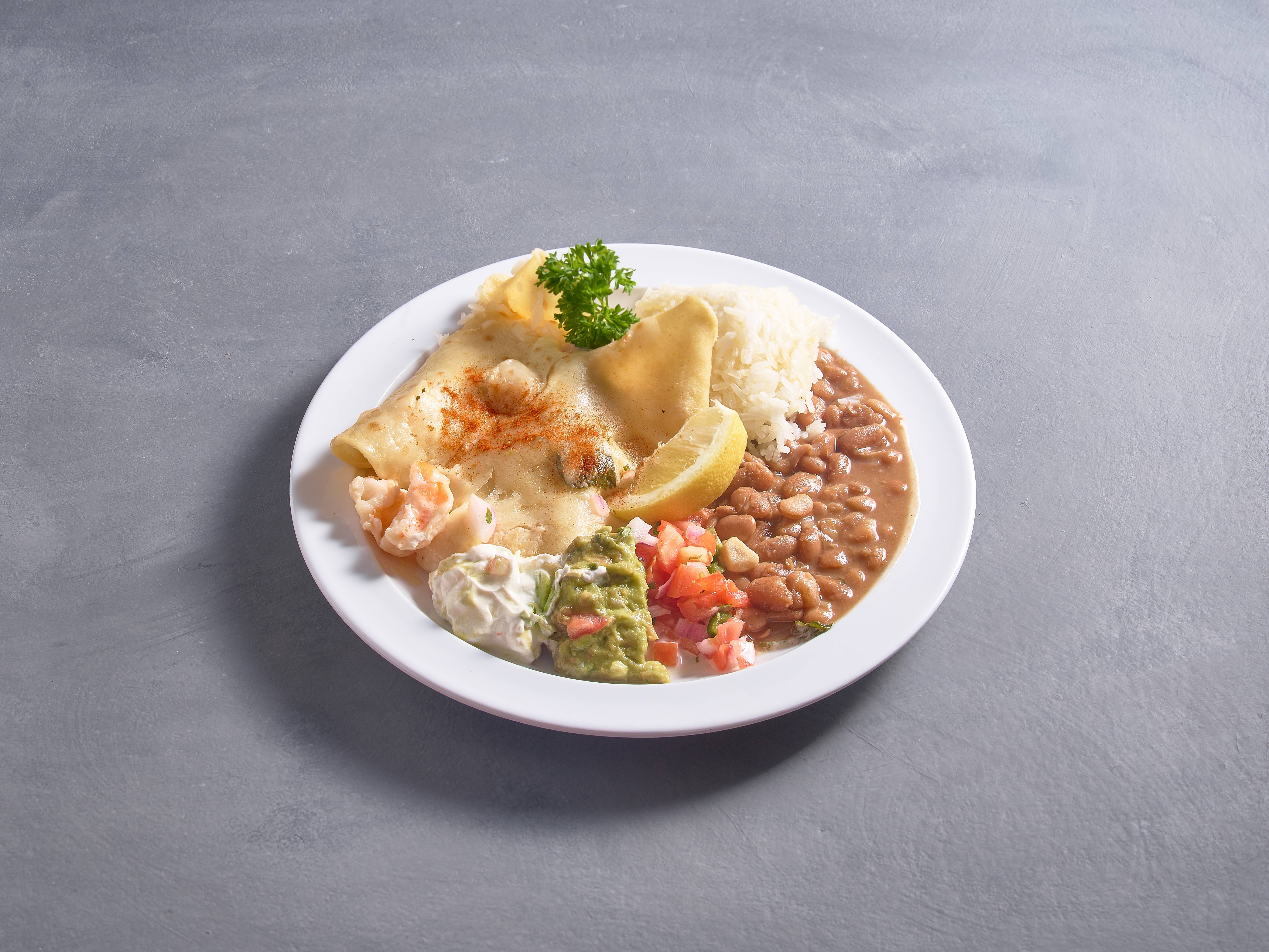 Order Seafood Enchilada food online from Azteca Restaurant-Cantina store, College Park on bringmethat.com