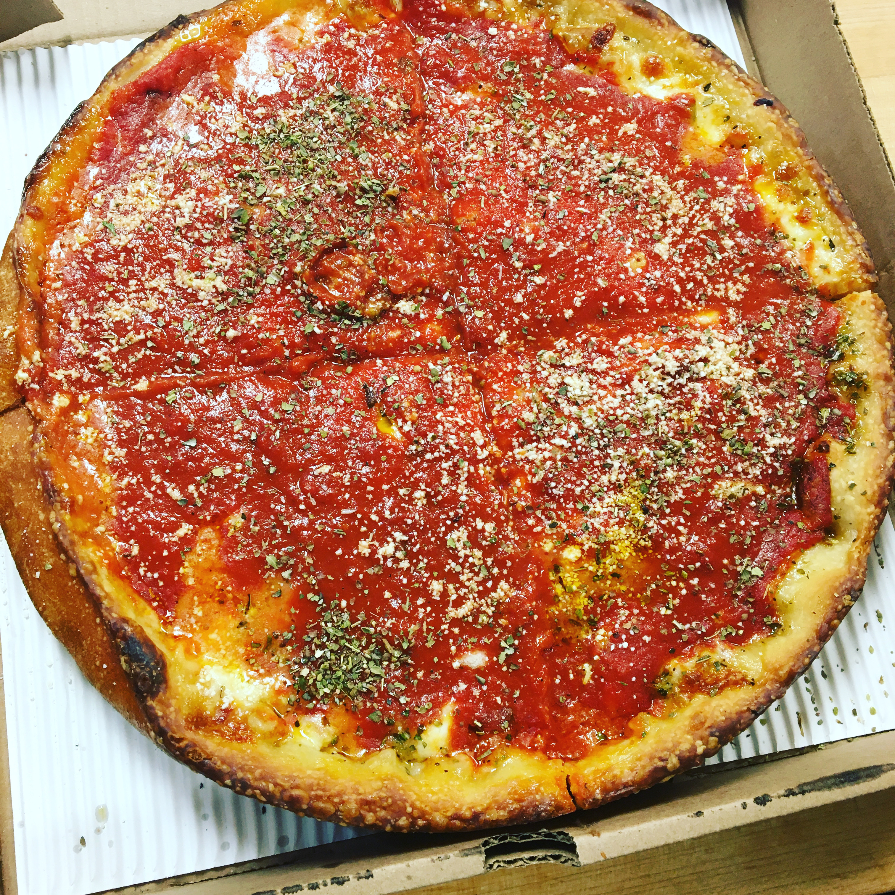 Order Plain Deep Dish Chicago Style food online from Fourno Pizza & Grill store, Drexel Hill on bringmethat.com