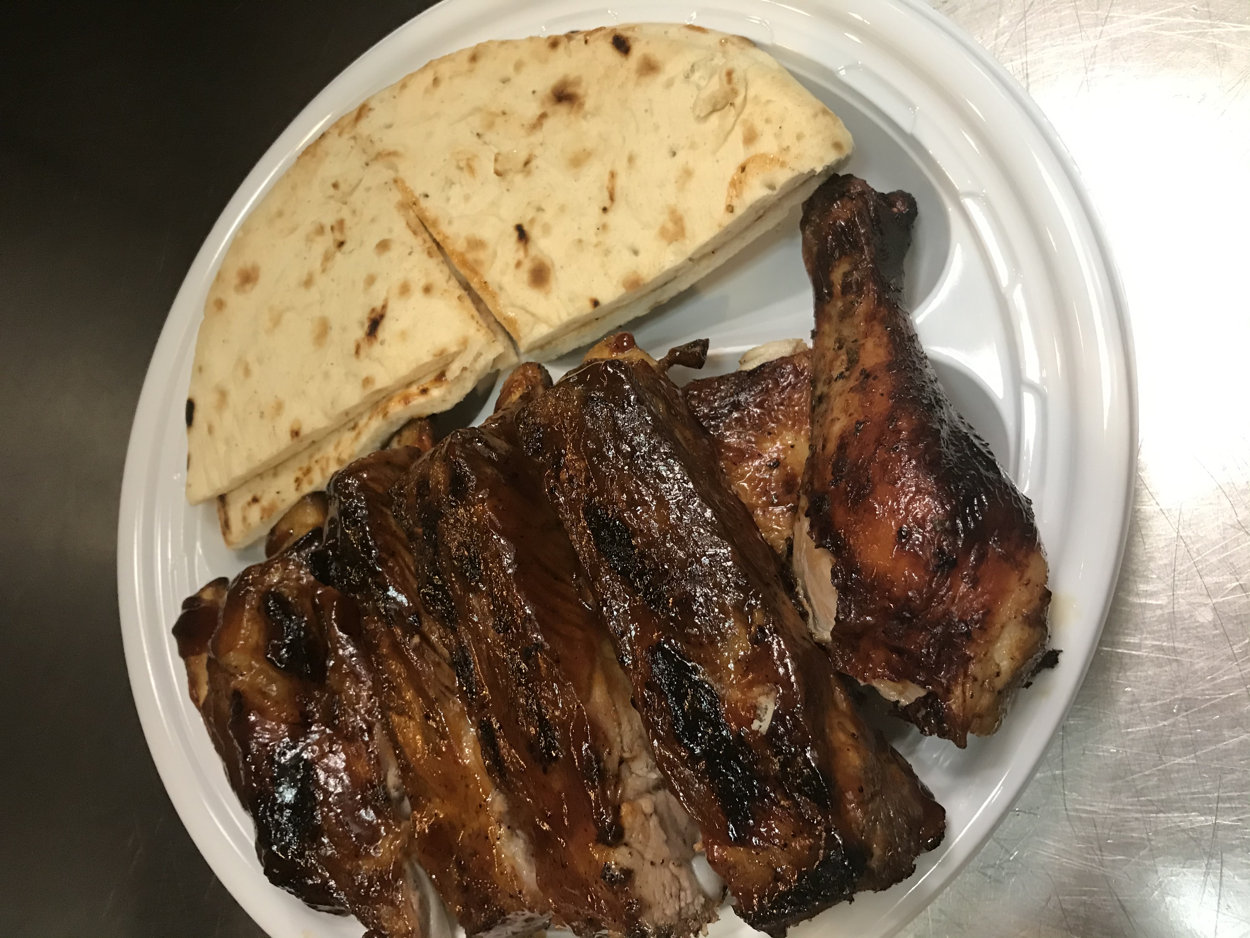 Order 1/4 Chicken and 1/4 Ribs Meal food online from The chicken shack store, Astoria on bringmethat.com