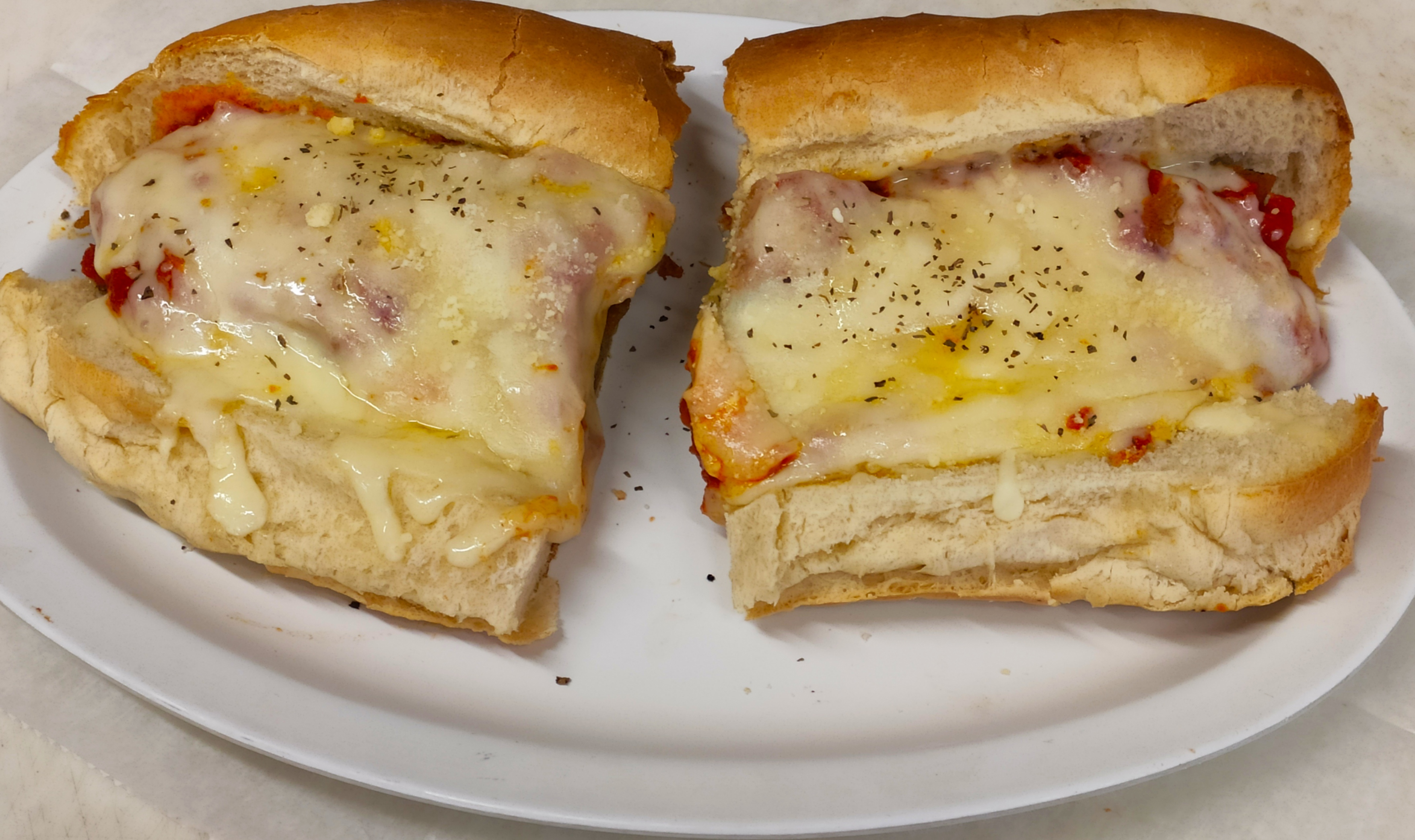 Order Eggplant Parm Sandwich food online from Sakis Pizza store, Providence on bringmethat.com