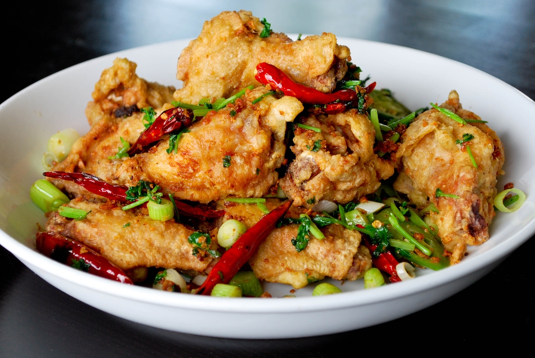 Order Salt & Pepper Chicken Wings (6) food online from Kung Pao Bistro store, West Hollywood on bringmethat.com