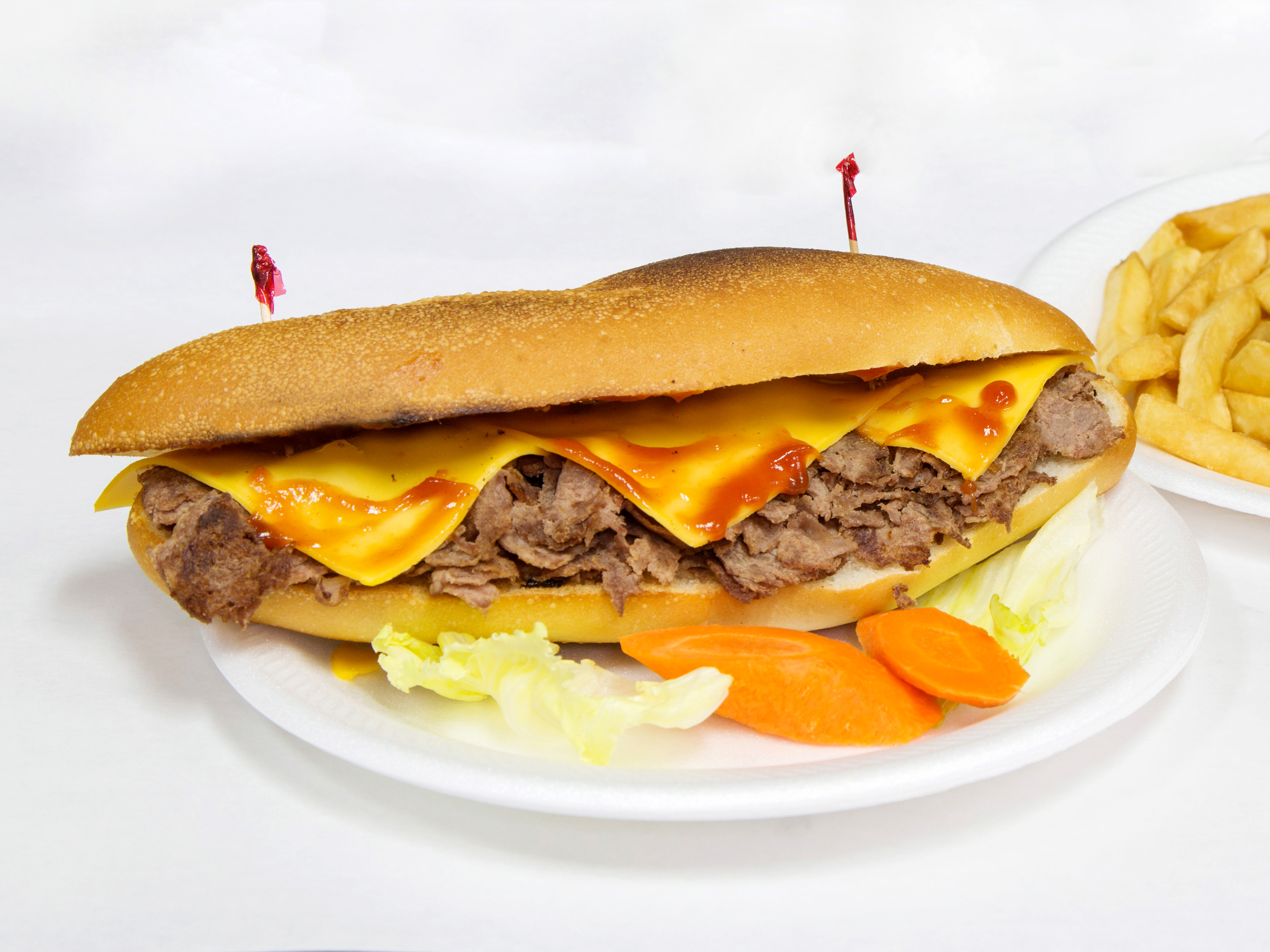 Order Philly Cheese Steak Combo food online from Earle Cafe store, Jersey City on bringmethat.com