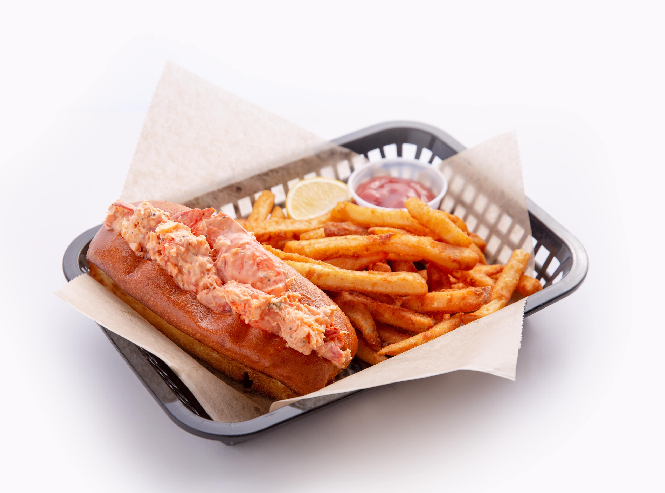 Order Classic Lobster Roll Sandwich food online from Shaking Crab store, Foxboro on bringmethat.com