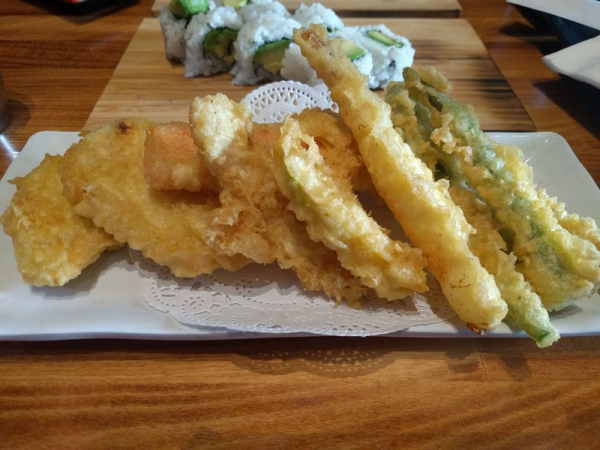 Order Shrimp and Vegetable Tempura food online from Ami Sushi store, Westwood on bringmethat.com