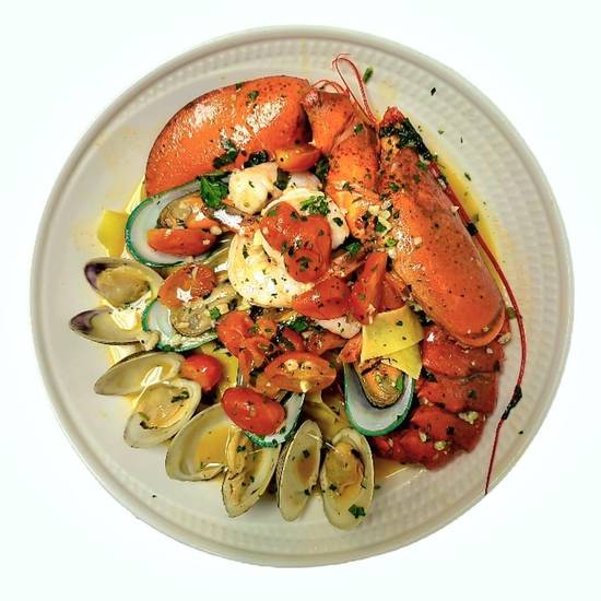 Order *Seafood Pappardelle food online from Charley's Ocean Grill store, Long Branch on bringmethat.com