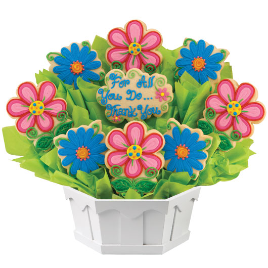 Order A284. Blossoms of Thanks Bouquet food online from Cookies By Design store, Schaumburg on bringmethat.com
