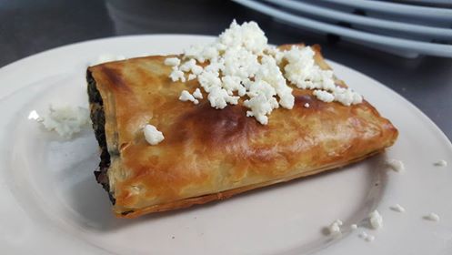 Order 2 Pieces Spanakopita food online from Atheneos Greek Village Cafe store, Mesquite on bringmethat.com