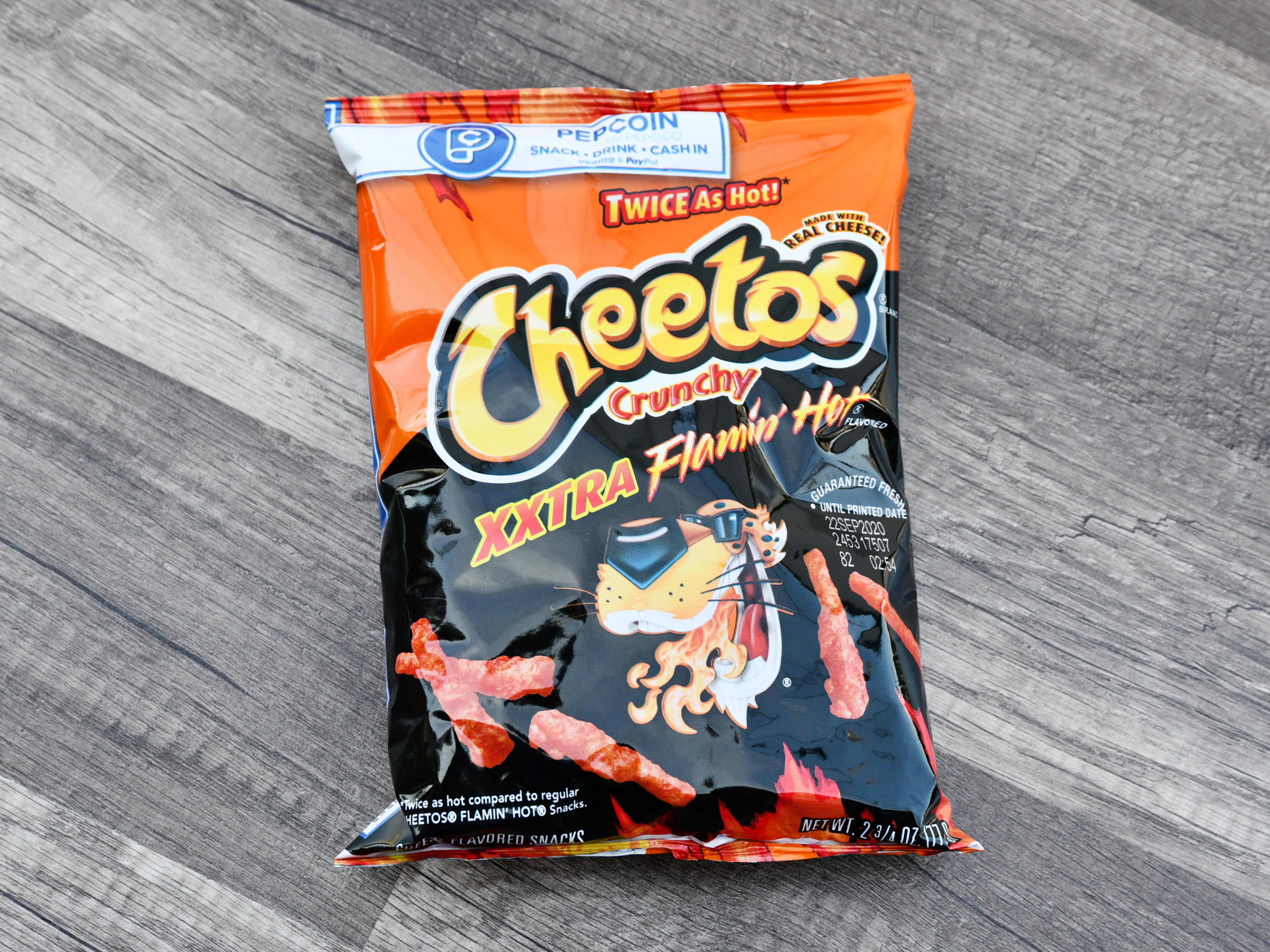 Order 23/4 oz. Cheetos Xxtra Flamin Hot food online from Iris Shop store, Los Angeles on bringmethat.com