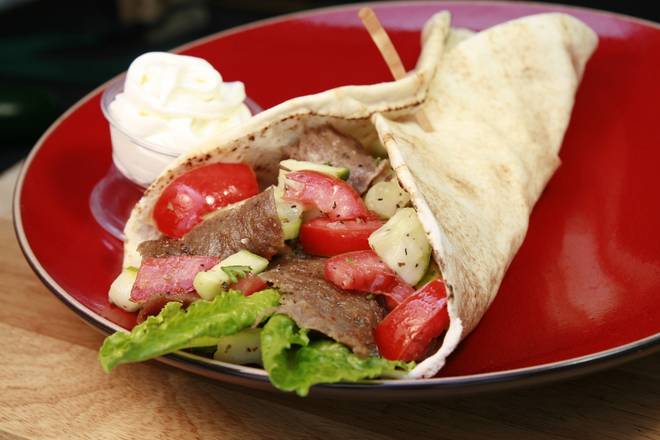 Order #1 Gyros Pita Wrap food online from Massis Kabob store, Sherman Oaks on bringmethat.com