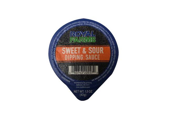 Order Sweet and Sour Dip Cup food online from Royal Farms store, Rehoboth Beach on bringmethat.com