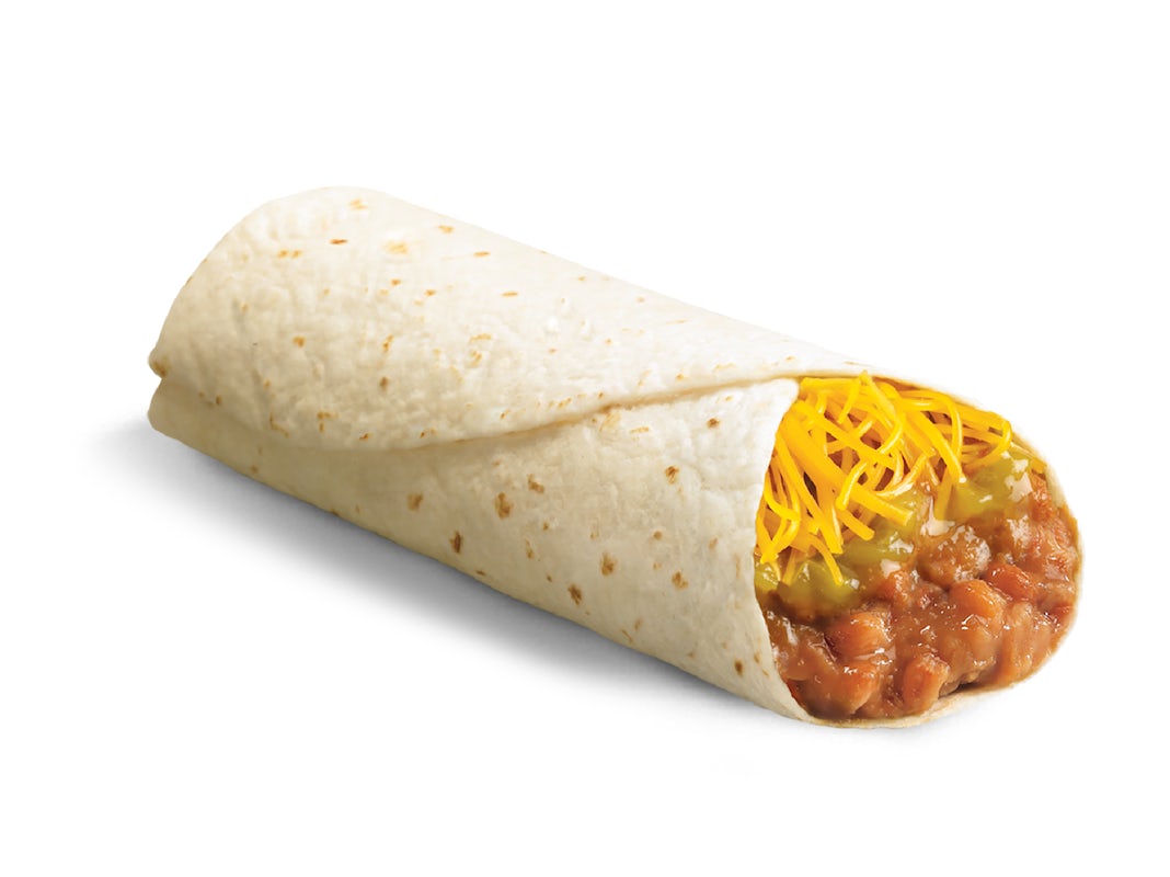 Order Bean & Cheese Burrito with Green Sauce food online from Del Taco store, Oxnard on bringmethat.com