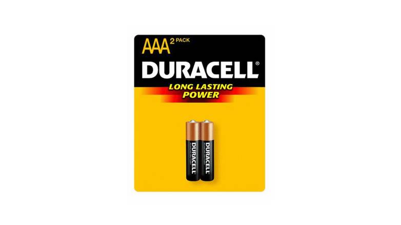 Order Duracell Coppertop Alkaline Aaa Batteries 2 Pack food online from Aldan Sunoco store, Aldan on bringmethat.com