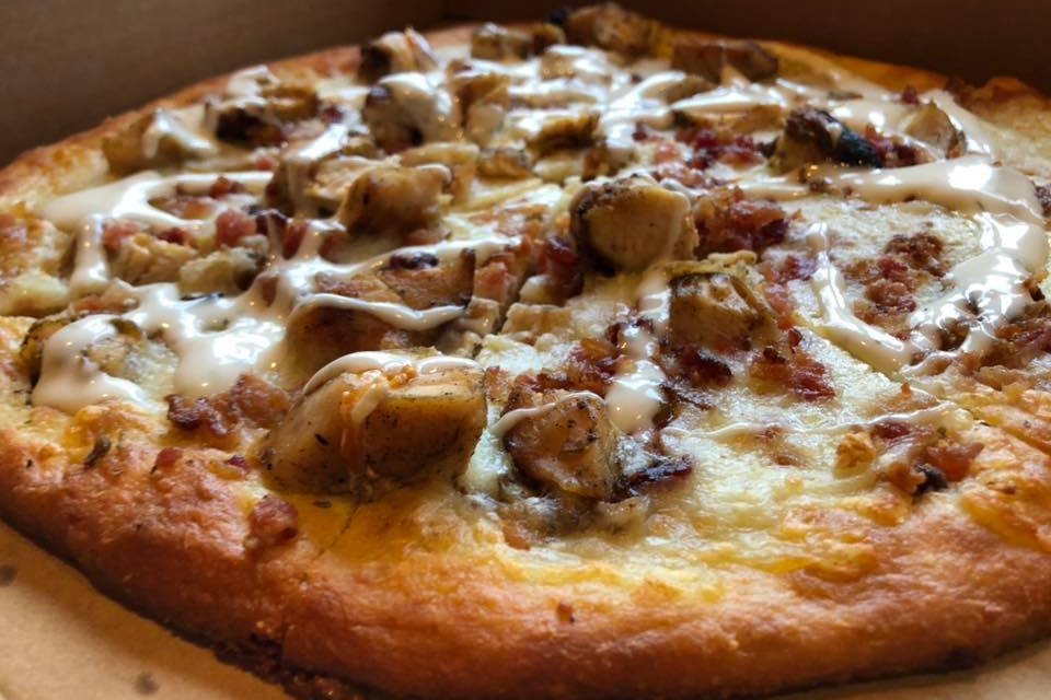 Order Chicken Bacon Ranch Personal  Keto Pizza food online from Dolce Vita World Bistro store, Syracuse on bringmethat.com