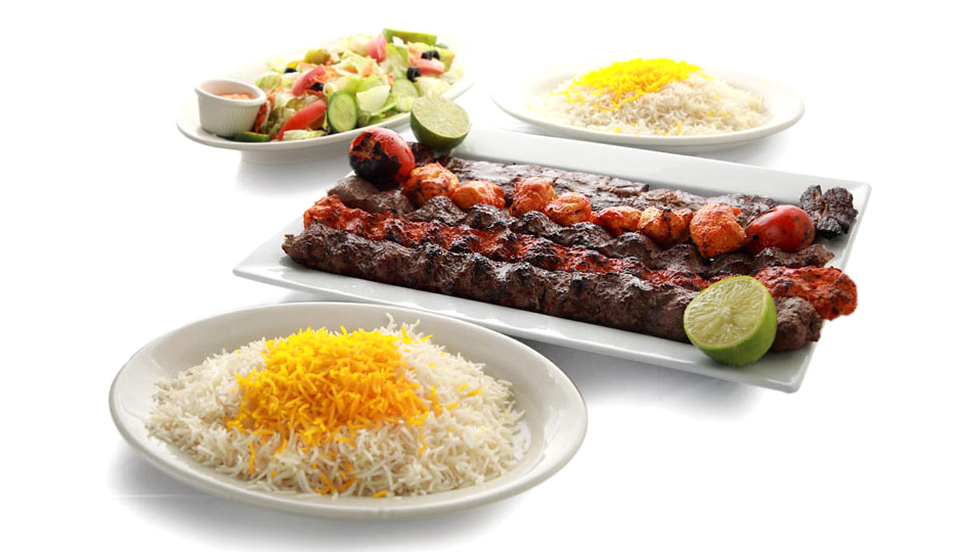 Order Family Kabob Plate for 4 People food online from M Cafe & Grill store, Lake Forest on bringmethat.com