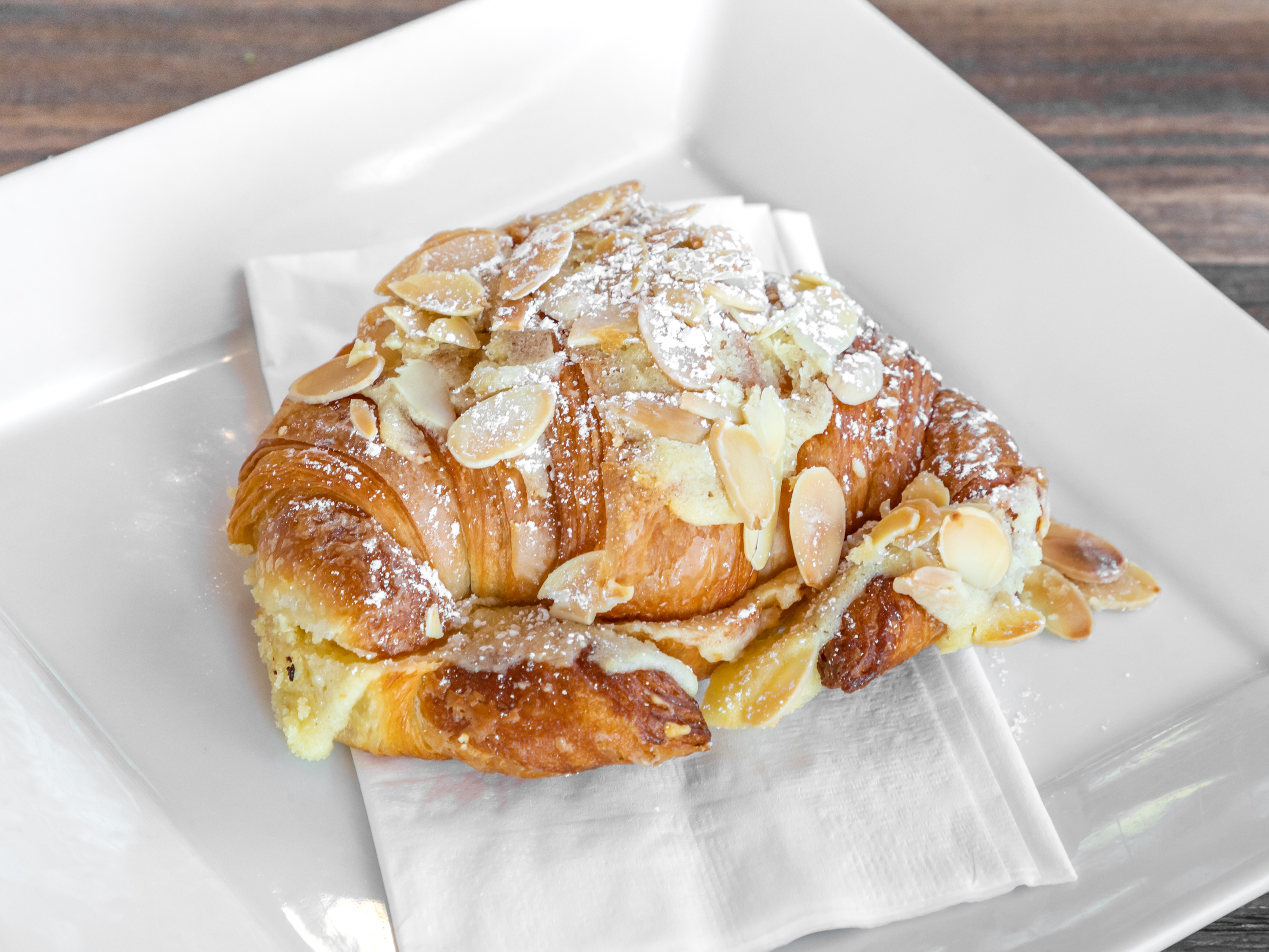 Order Almond Croissant food online from Cafe Laurent store, Culver City on bringmethat.com
