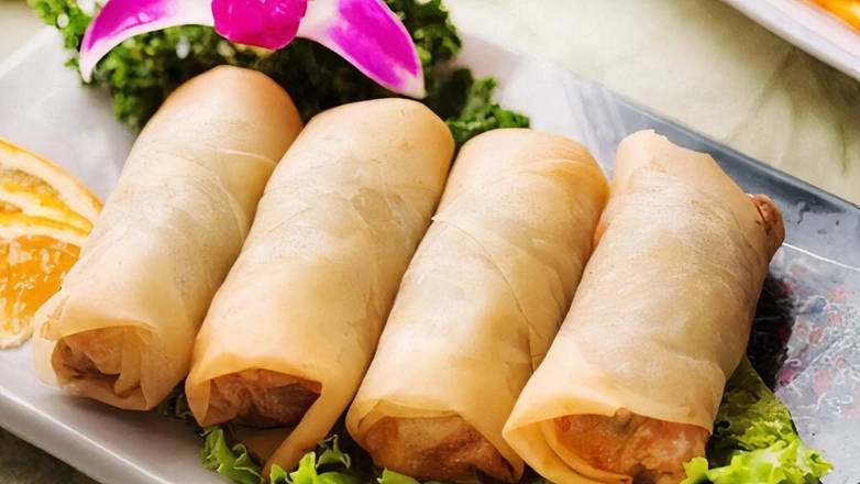 Order Fried Vegetarian Spring Rolls (5 pcs) (炸春卷) food online from Red Dragon store, Concord on bringmethat.com