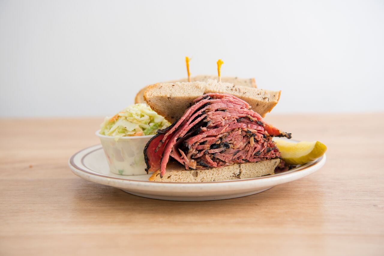 Order Hot Pastrami Sandwich food online from Canter Deli store, Los Angeles on bringmethat.com