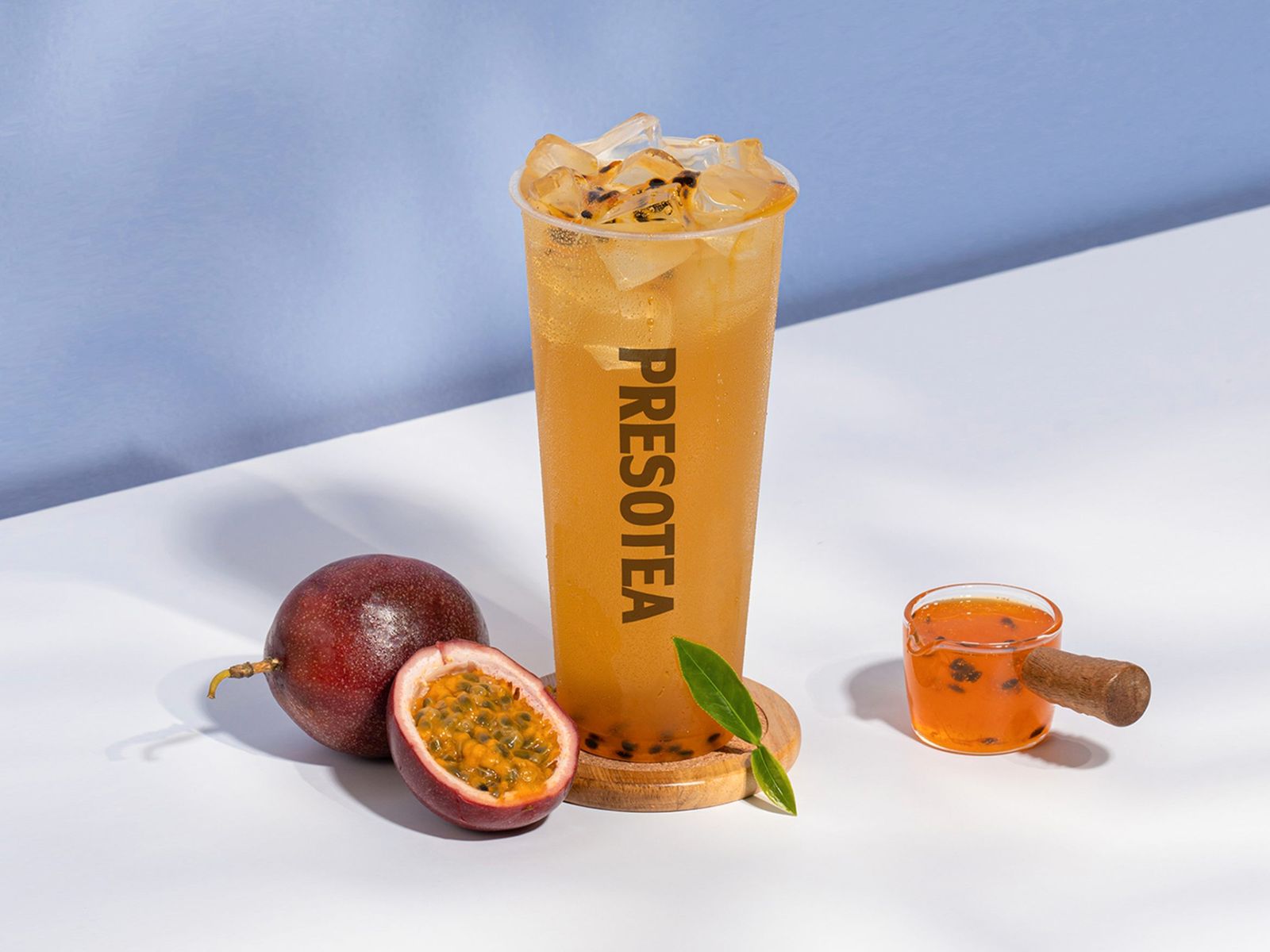 Order Passion Fruit Green Tea food online from Presotea store, San Diego on bringmethat.com
