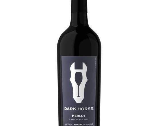 Order Dark Horse  Merlot  wine (13.5% ABV) food online from Divine Wine and Spirits store, San Diego on bringmethat.com