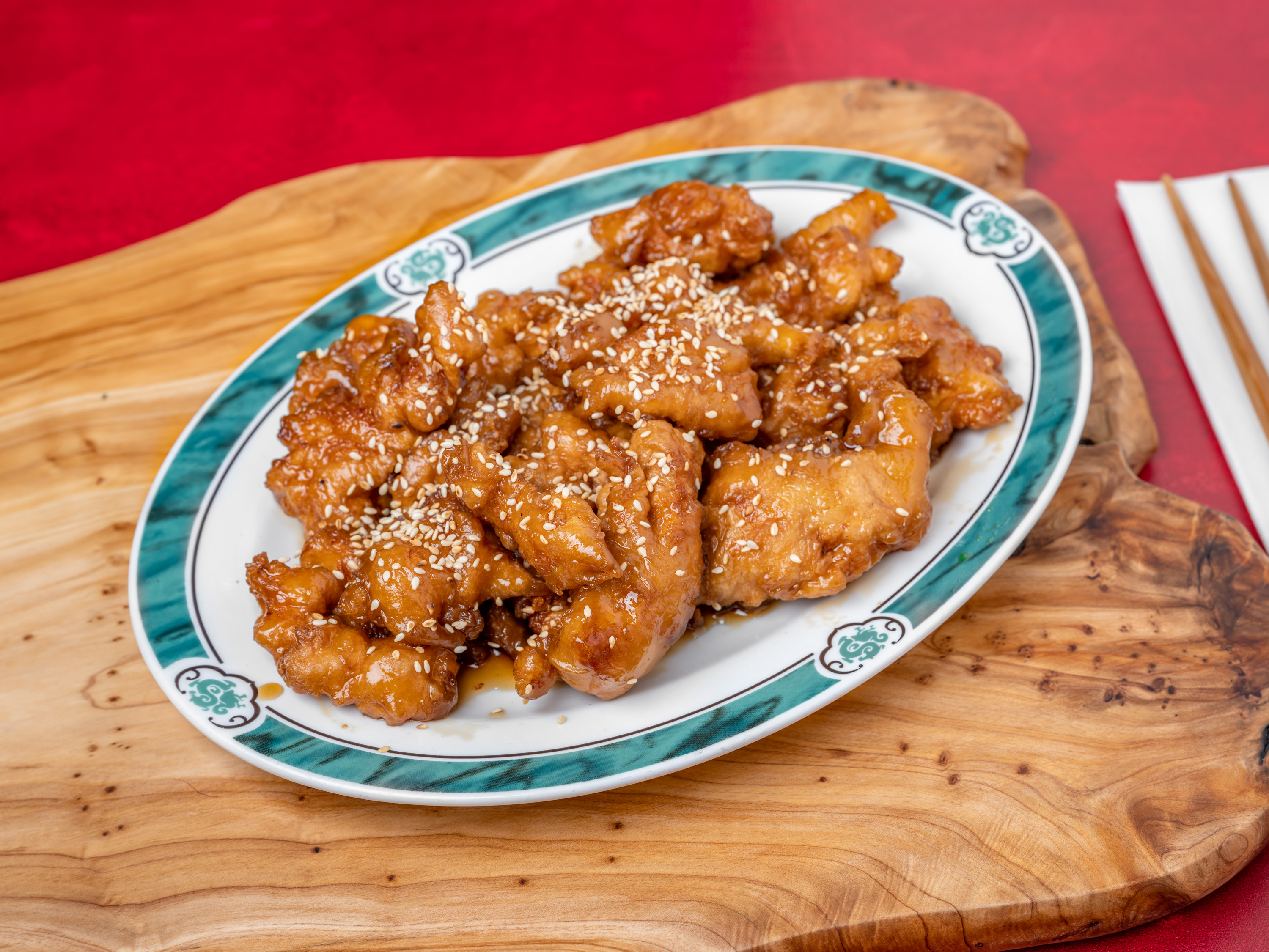 Order C25. Sesame Chicken food online from Golden Dragon store, Athens on bringmethat.com