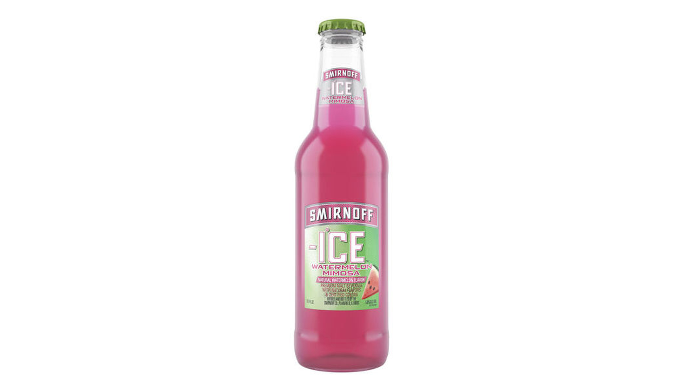 Order Smirnoff Ice Watermelon Mimosa 24oz Bottle food online from Circus Liquor store, Los Angeles on bringmethat.com