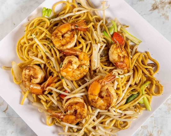 Order 37. Lo Mein Shrimp food online from Pho Tung & Cafe store, Lake Forest on bringmethat.com